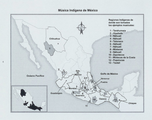 música indígena de méxico (mapa)